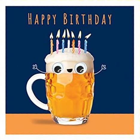 Gogglies Beer Glass Happy Birthday Card £2.95